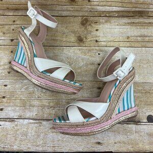 Venus Wedge Ankle Strap Sandals Size 8 M